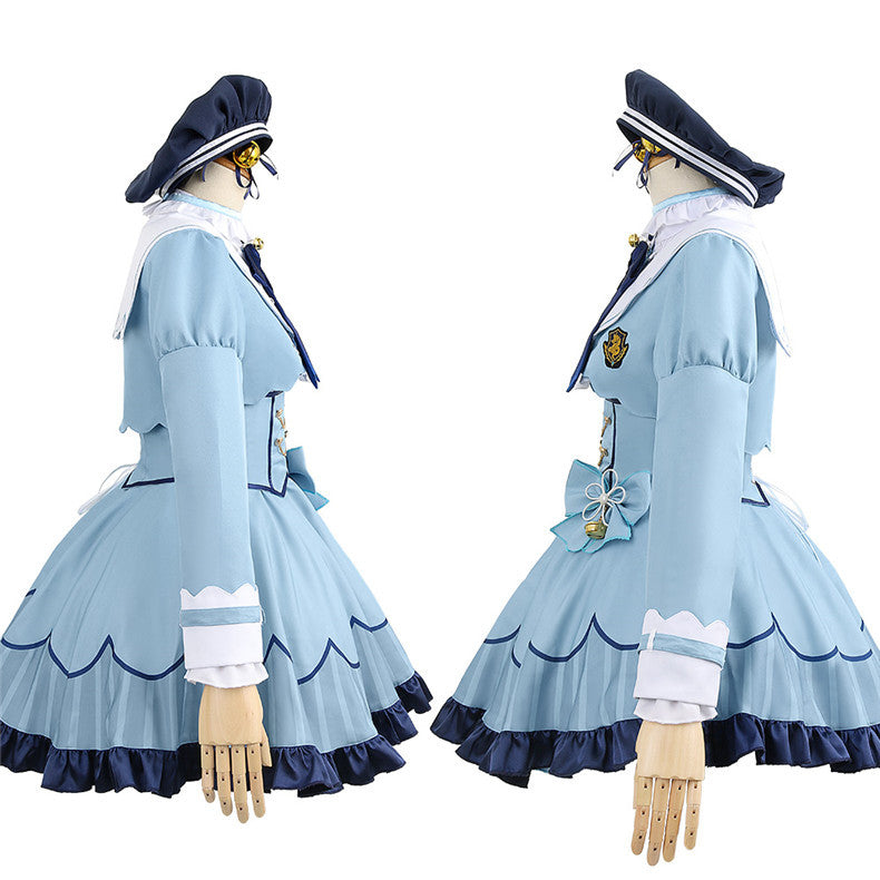 Rainbow VTuber Amamya Kokoro Western-style Anime Cosplay Costume Set for Nijisanji Fans - Halloweez