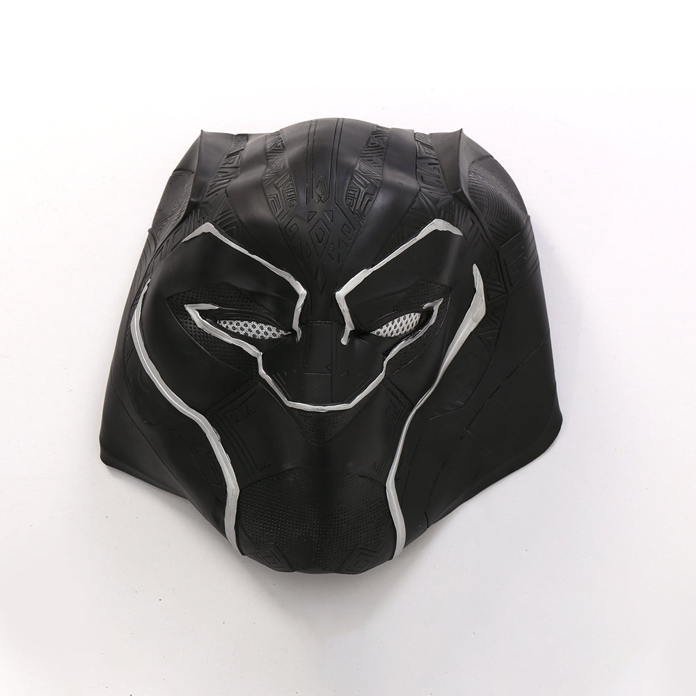 Halloweez Black Panther Jumpsuit Cosplay Costume Suit with Mask for Men - Halloween Bodysuit