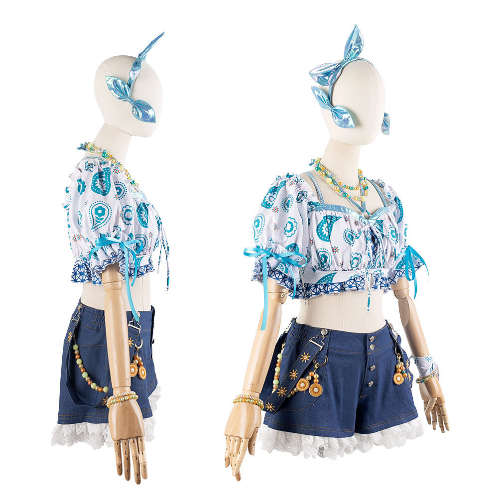 LoveLive Nijigasaki High School Idol Club Saya Kanon Yuki Setsuna Summer Girls Outfit Cosplay Costume - Halloweez