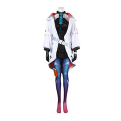 League of Legends Aurora Cosplay Costume - Double Realm Spirit Rabbit Aurora Phantom Spirit Team Skin - Halloweez