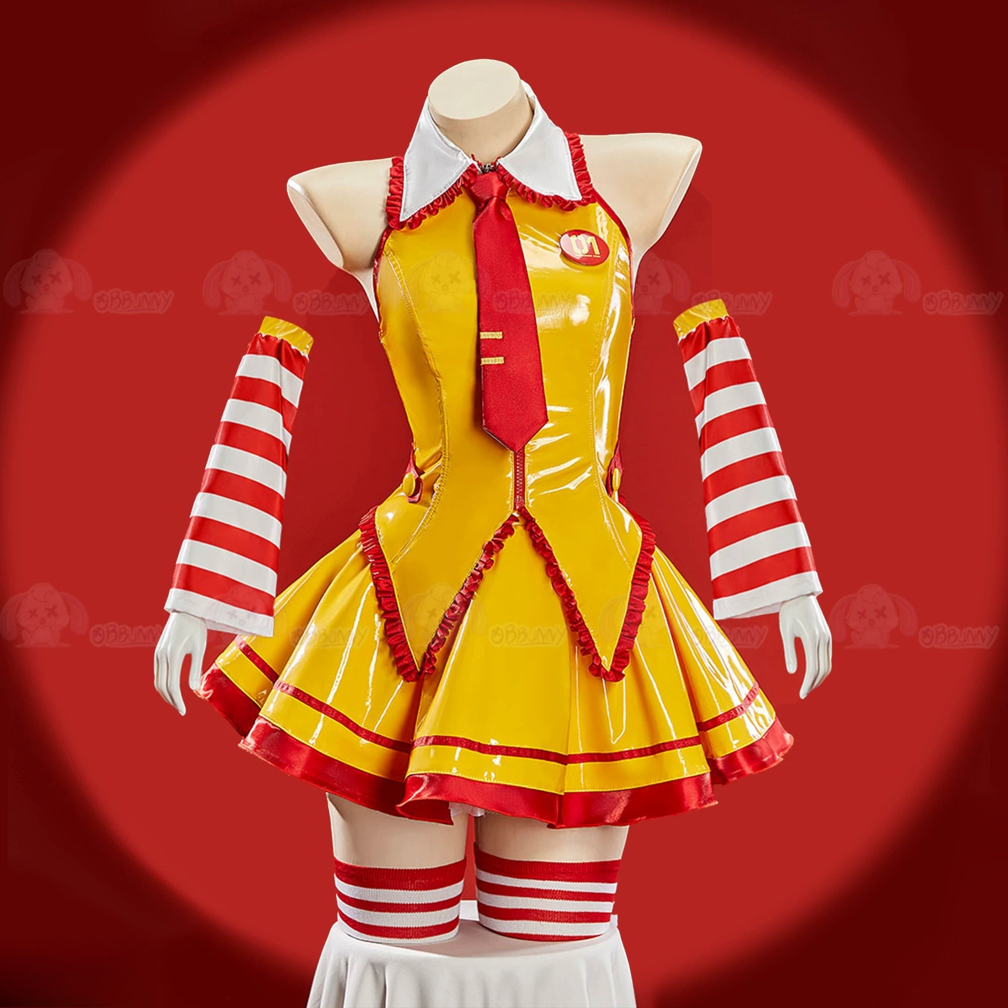 Hatsune Miku Mcdonald Fanart Cosplay Costume, Custom High-end for Halloween & Comic Con - Halloweez