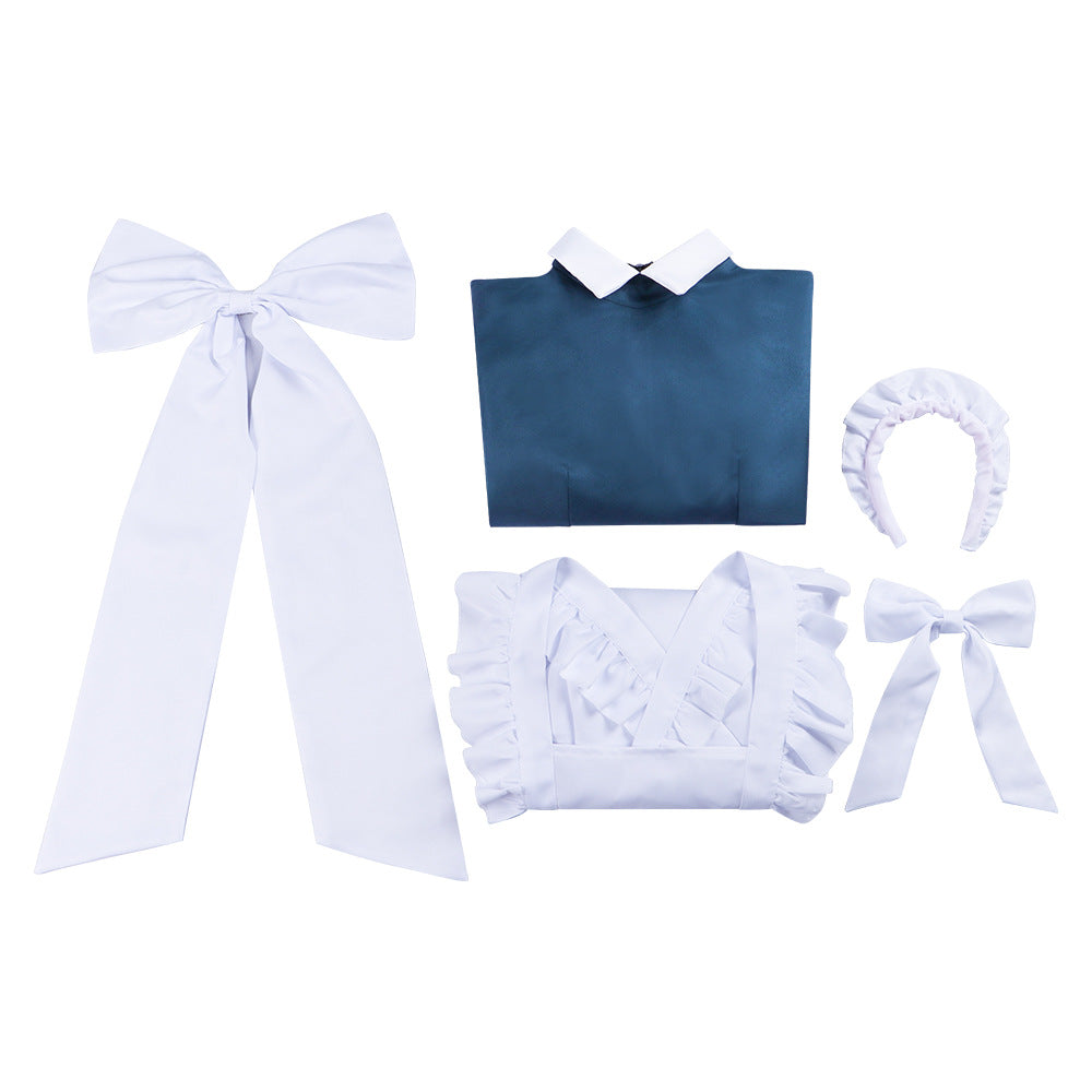 Humanoid Robot Marie Cosplay Costume - The King of Fighters Fighter Marie Maid Dress Cafe Uniform Outfit