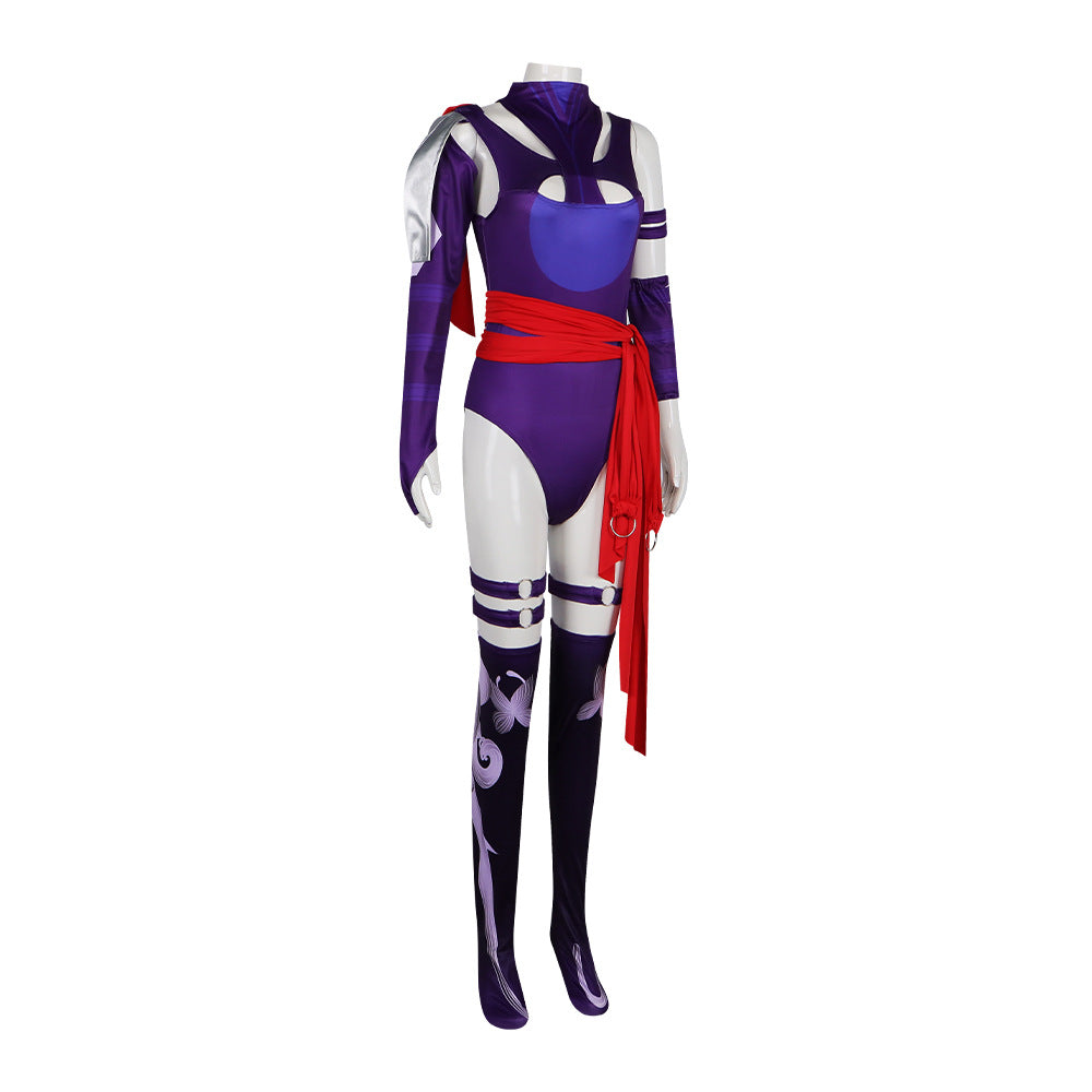 Marvel Rivals Psylocke Avenger Bodysuit Cosplay Costume for Halloween Stage Performance - Official Marvel Comics Character Outfit