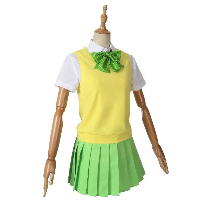 Halloweez Quintuplets Cosplay Wig and School Uniform Set for Nakano Sisters