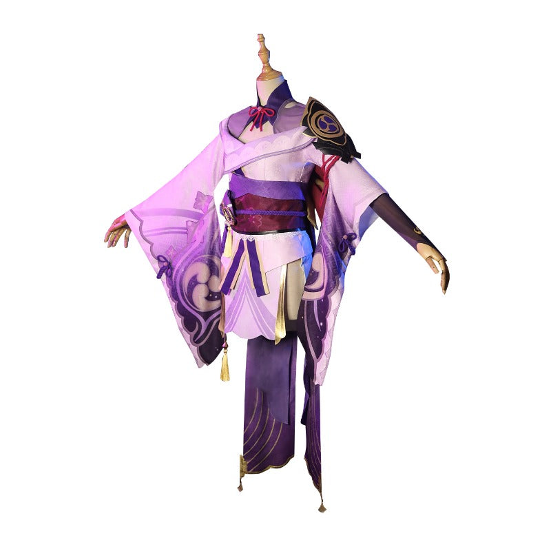 Halloweez Raiden Shogun Cosplay Costume - Stunning Elegant Dress for Halloween & Special Events