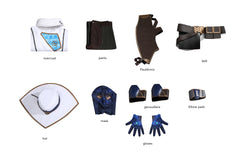 Premium Valorant Cypher Cosplay Costume Full Set for Game Role Play - Halloweez