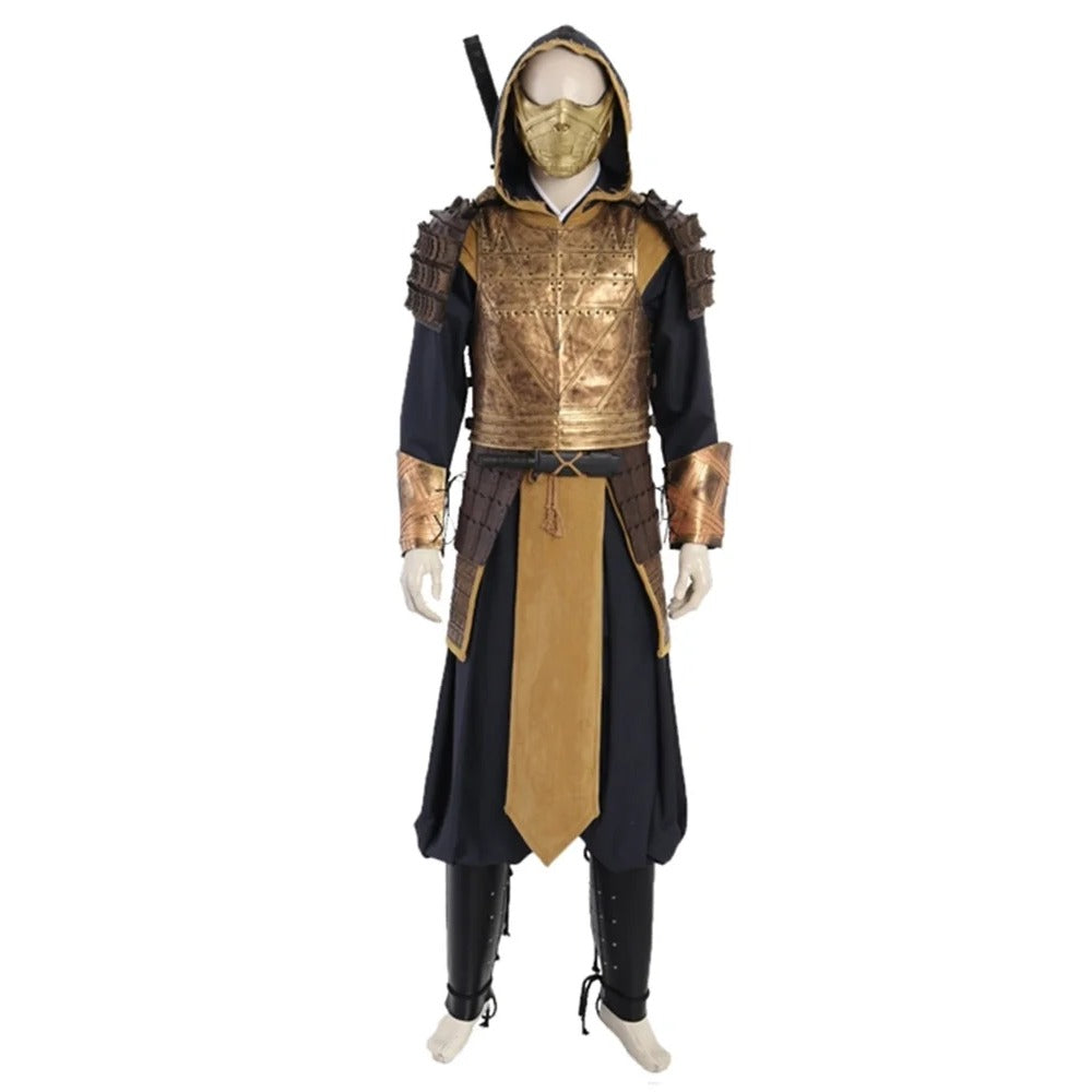 Halloweez Scorpion Hanzo Hasashi Cosplay Battle Suit for Halloween & Parties