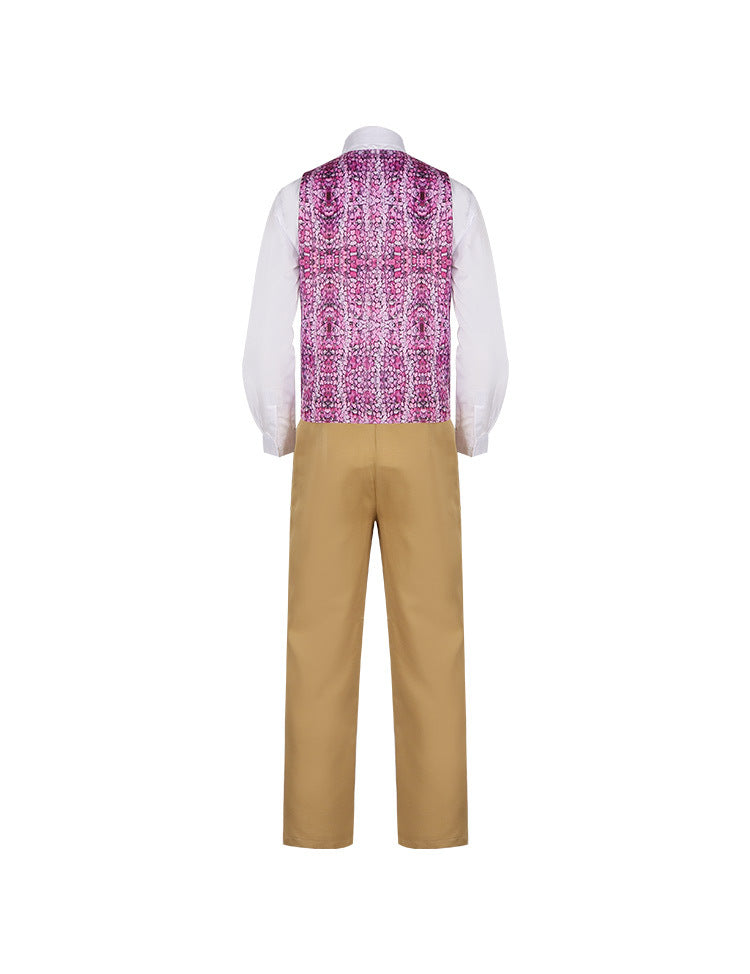 Charlie and the Chocolate Factory Willy Wonka Cosplay Costume for Movie and Stage Performance