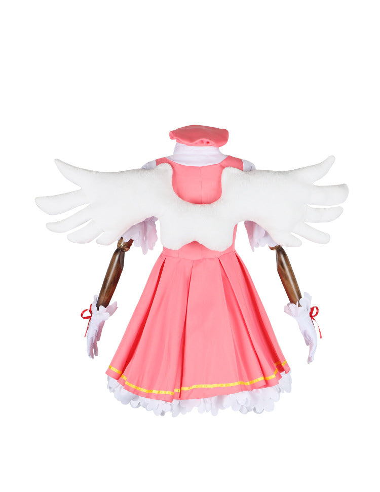 Cardcaptor Sakura Cosplay Costume - KINOMOTO SAKURA Red and White Battle Suit Lolita Dress - Halloweez
