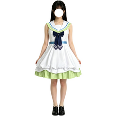 Hatsune Miku Cosplay, Custom Lily Bud Dress Outfit for Halloween Comic Con
