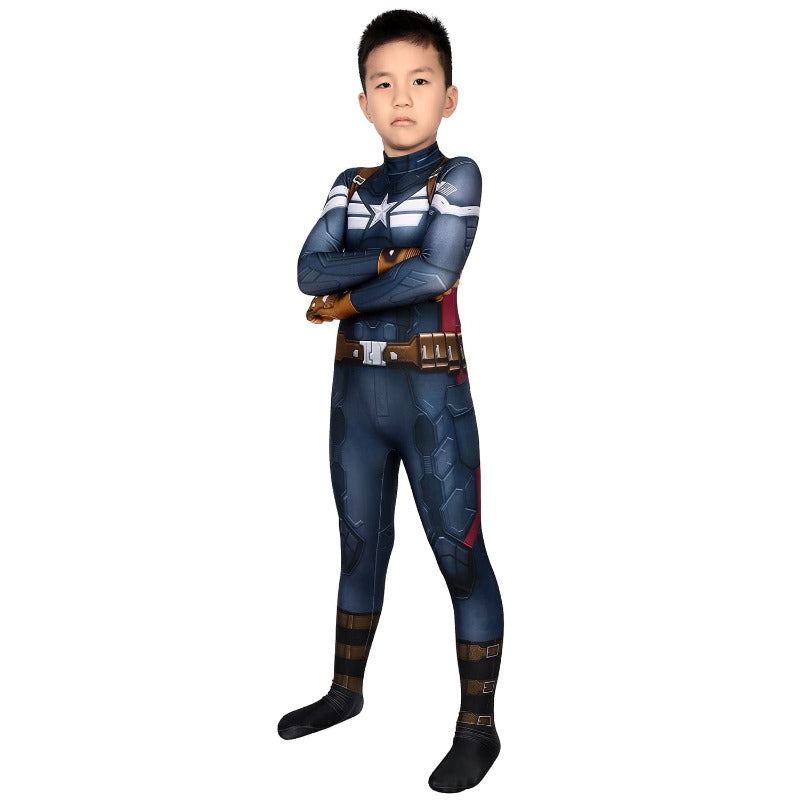 Halloweez Kids Captain America Suit - Winter Soldier Edition 3D Printed Cosplay Costume