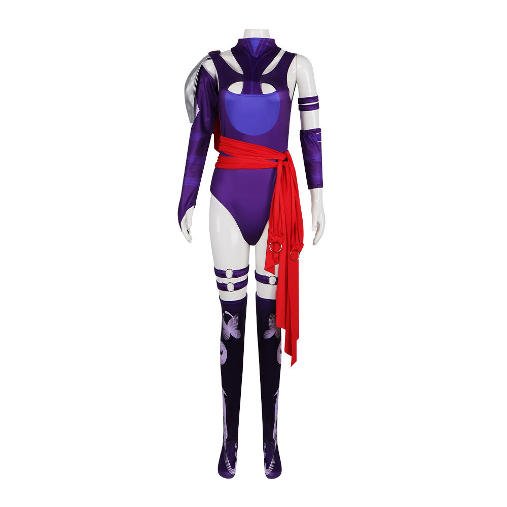Marvel Rivals Psylocke Avenger Bodysuit Cosplay Costume for Halloween Stage Performance - Official Marvel Comics Character Outfit