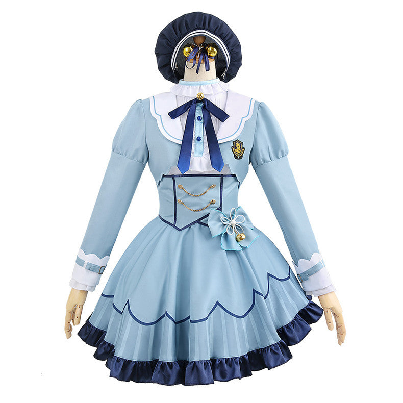 Rainbow VTuber Amamya Kokoro Western-style Anime Cosplay Costume Set for Nijisanji Fans - Halloweez