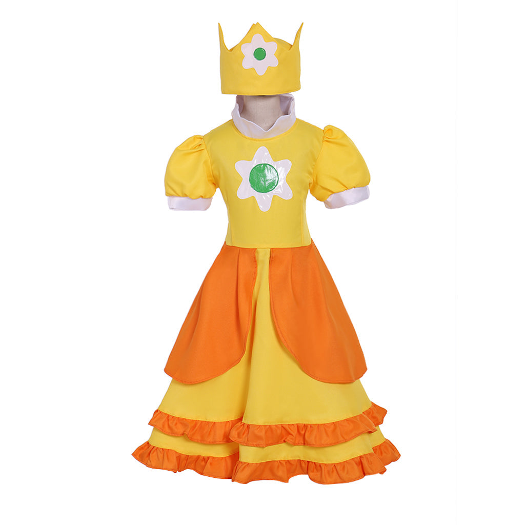 Disfraz de princesa Daisy para Halloween: adorable vestido de lolita para fiestas de niñas y cosplay