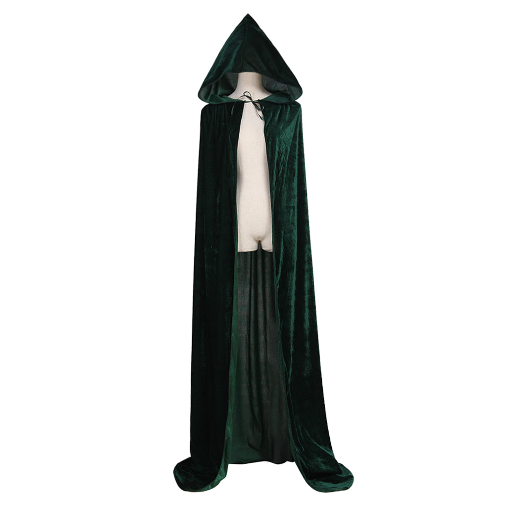 Halloweez Vampire Cape - Authentic Medieval Hooded Robe Cosplay Costume