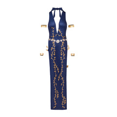 Official Queen Marika the Eternal Elegant Sleeveless Long Gown Cosplay Costume