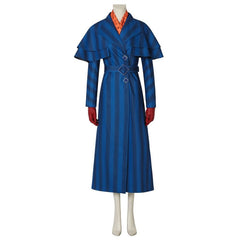 Halloweez Mary Poppins Returns Navy Blue Cosplay Costume for Adults