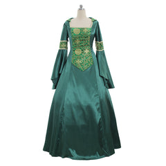 Robe médiévale victorienne élégante pour Halloween - Parfaite pour les chanteurs de chants de Noël et les fêtes festives