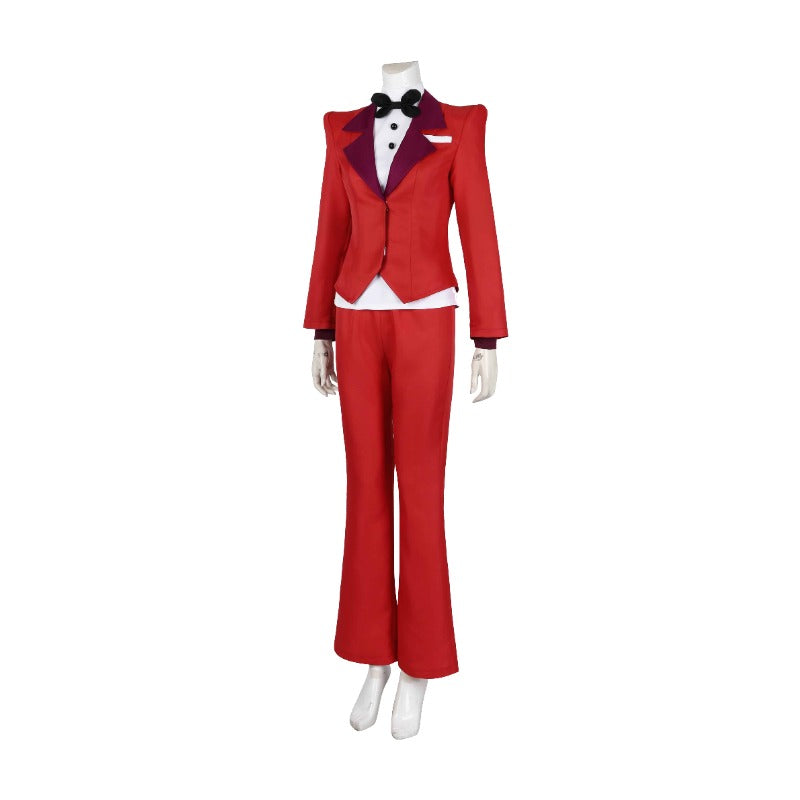 Halloweez Charlie Morningstar Cosplay Costume - Red Suit for Halloween