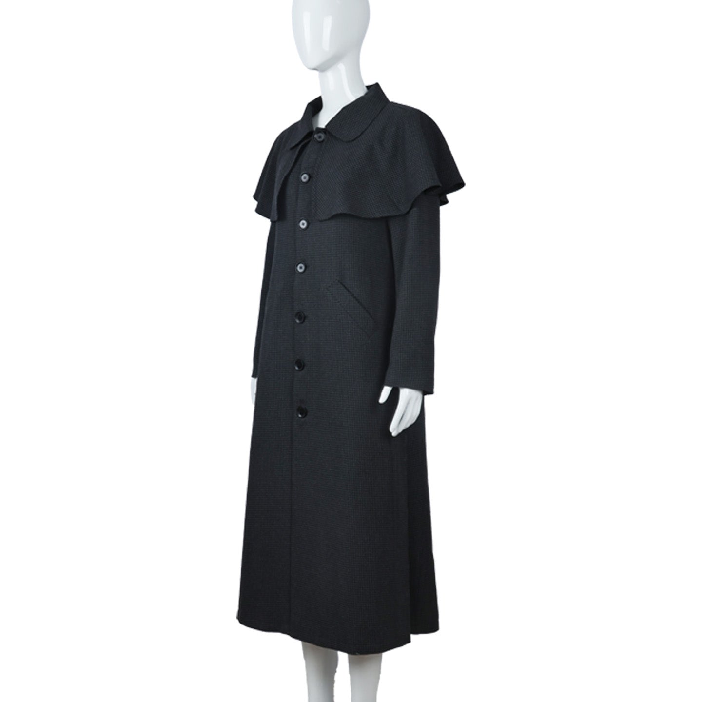 Wednesday Addams Cosplay Costume Wool Coat Anime Cosplay Performance Adams Family Outfit - Halloweez