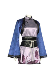 Black Butler Ciel Phantomhive Blue Cat Cheongsam Anime Cosplay Dress Halloween Costume
