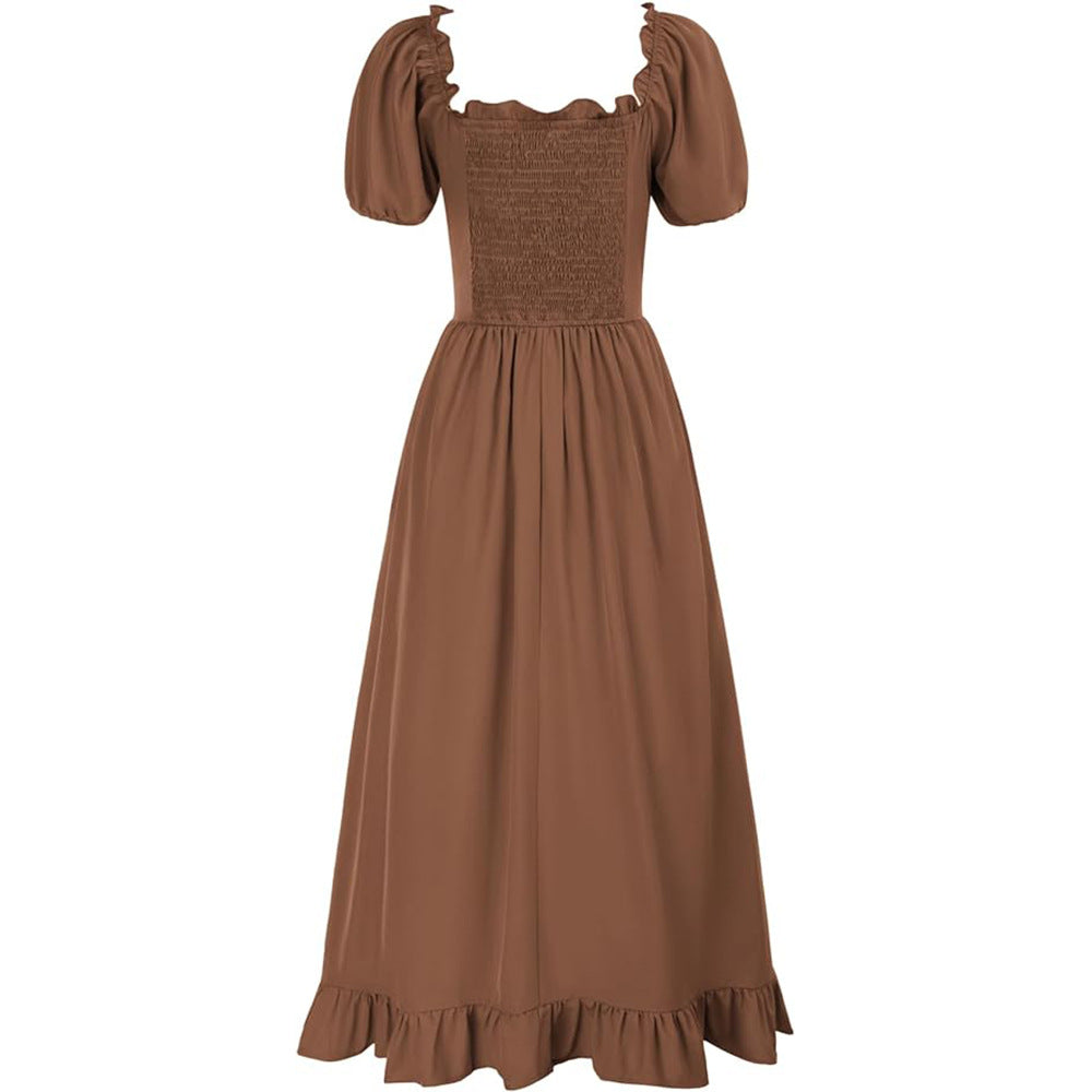 Medieval New Retro Irregular Dress Renaissance Stage Costume Women's Dress