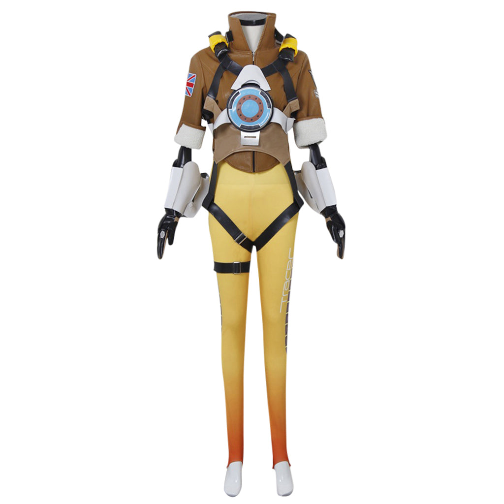 Disfraz de cosplay de Tracer de Halloween | Uniforme de batalla premium para jugadores y entusiastas