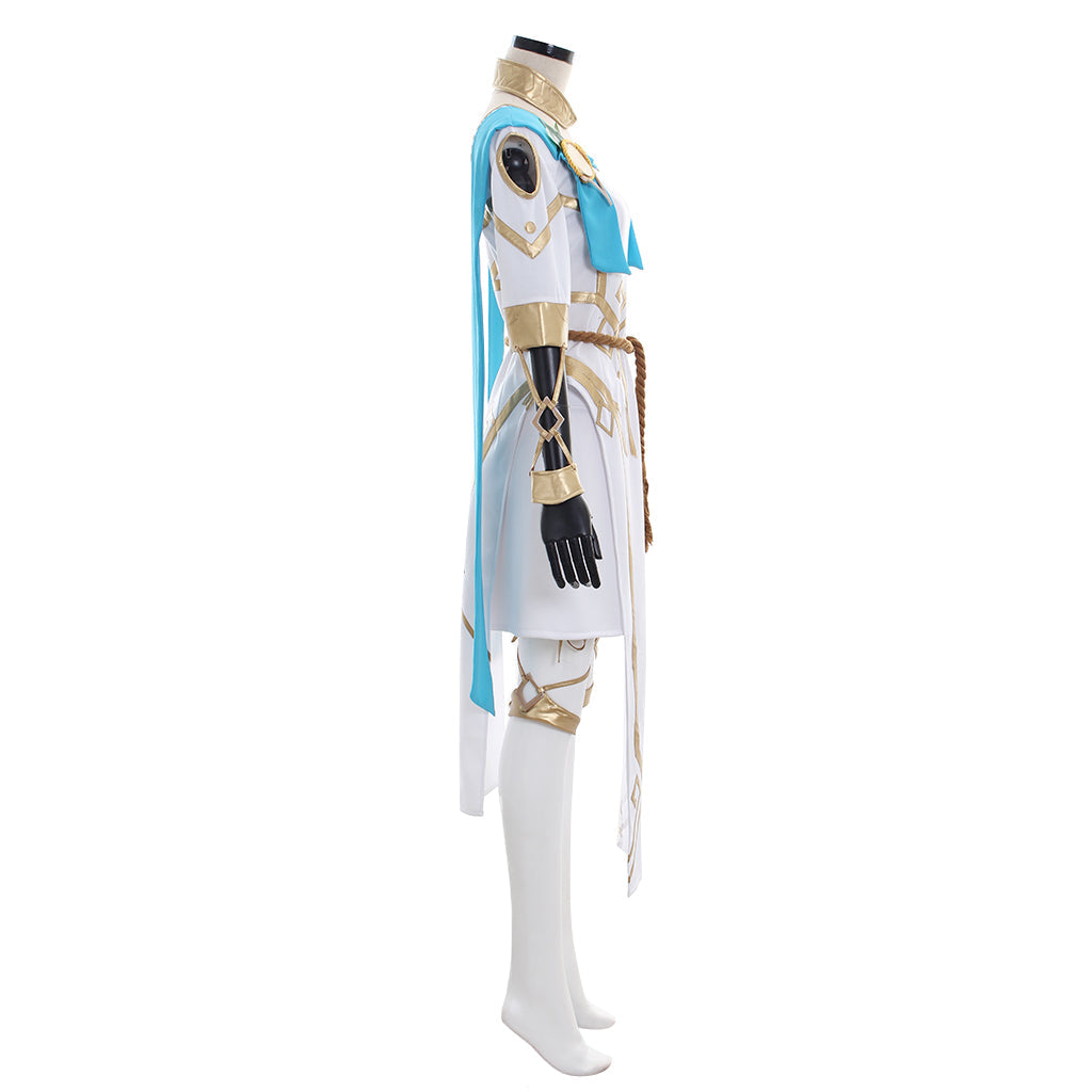 Halloweez Overwatch Mercy Victory Cosplay Outfit - Angela Ziegler Summer Games Edition