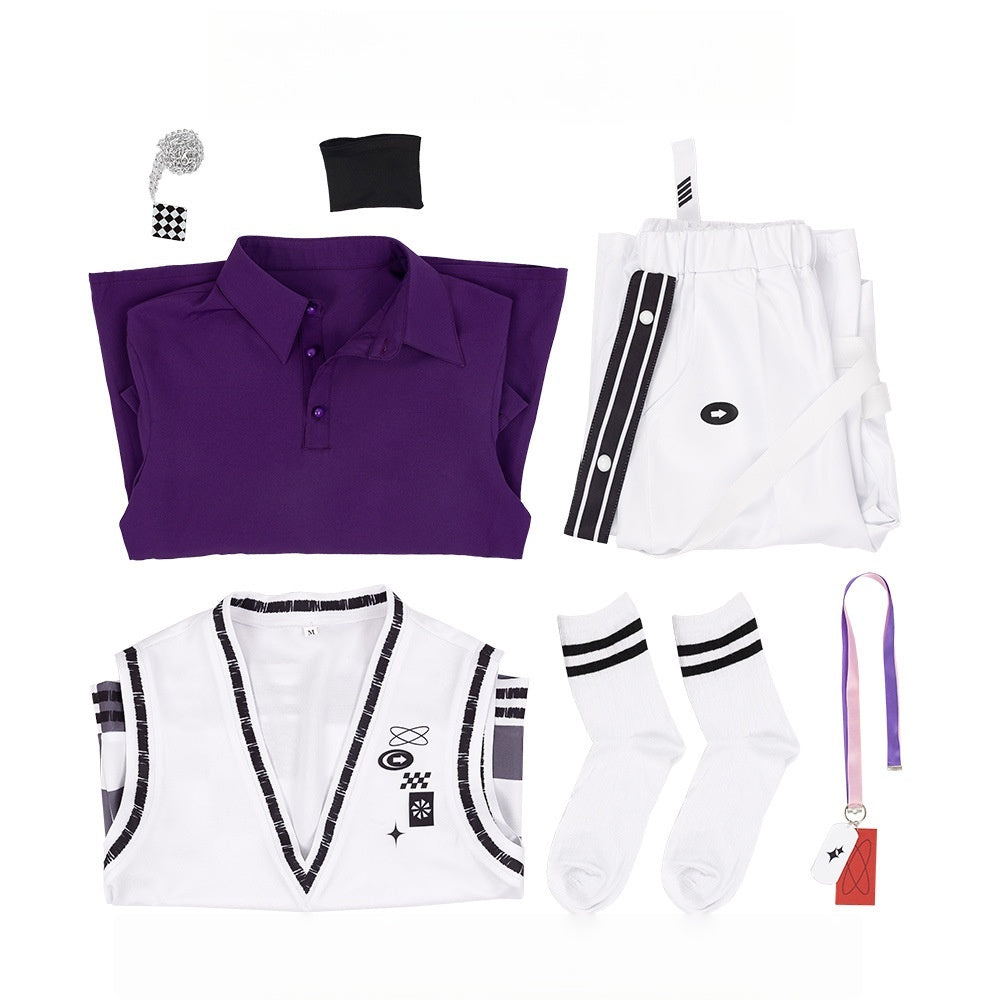 Rainbow Club vtuber ROF-MAO Fuwa Minato Anime Cosplay Sportswear Unisex Set - Halloweez