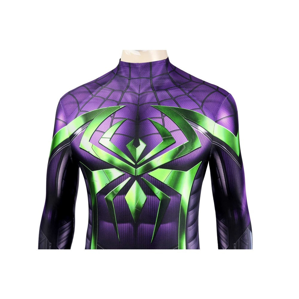 Marvel Spider-Man Miles Morales Purple Reign Suit - Agatha the Witch Cosplay Costume - Halloweez