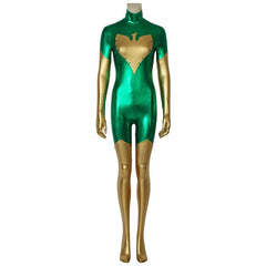 Halloweez Green X-Men Dark Phoenix Jean Grey Cosplay Jumpsuit Costume for Halloween