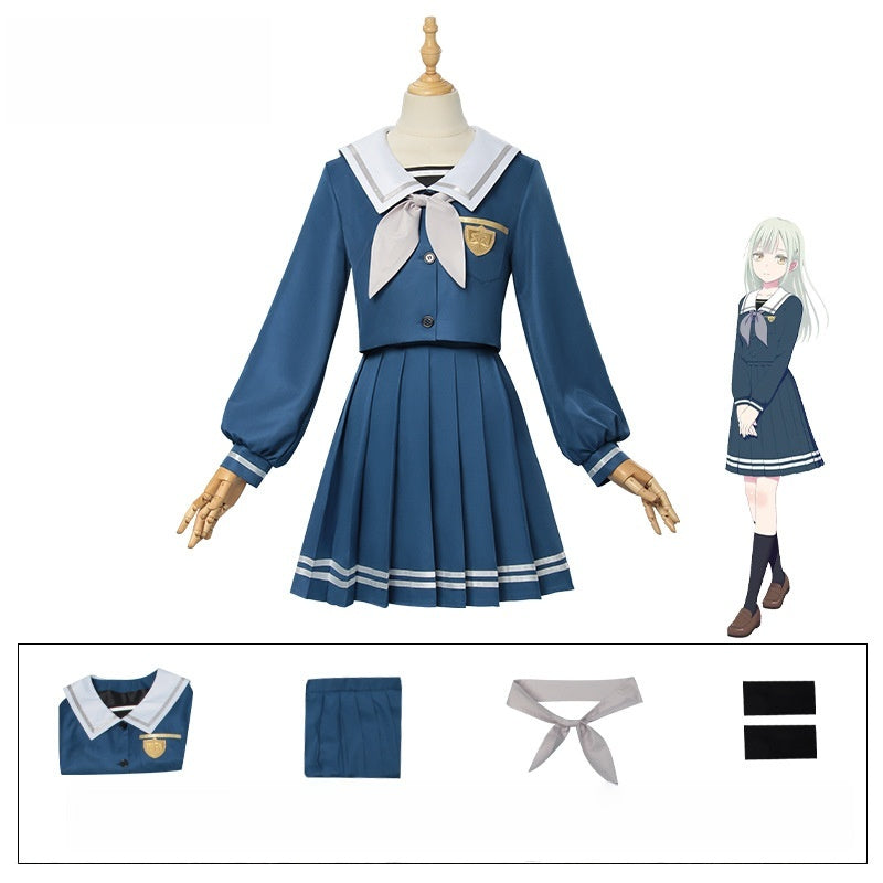 BanGDream Wakana Mutsumi Cosplay Costume Ave Mujica Moon Forest School Uniform - Halloweez