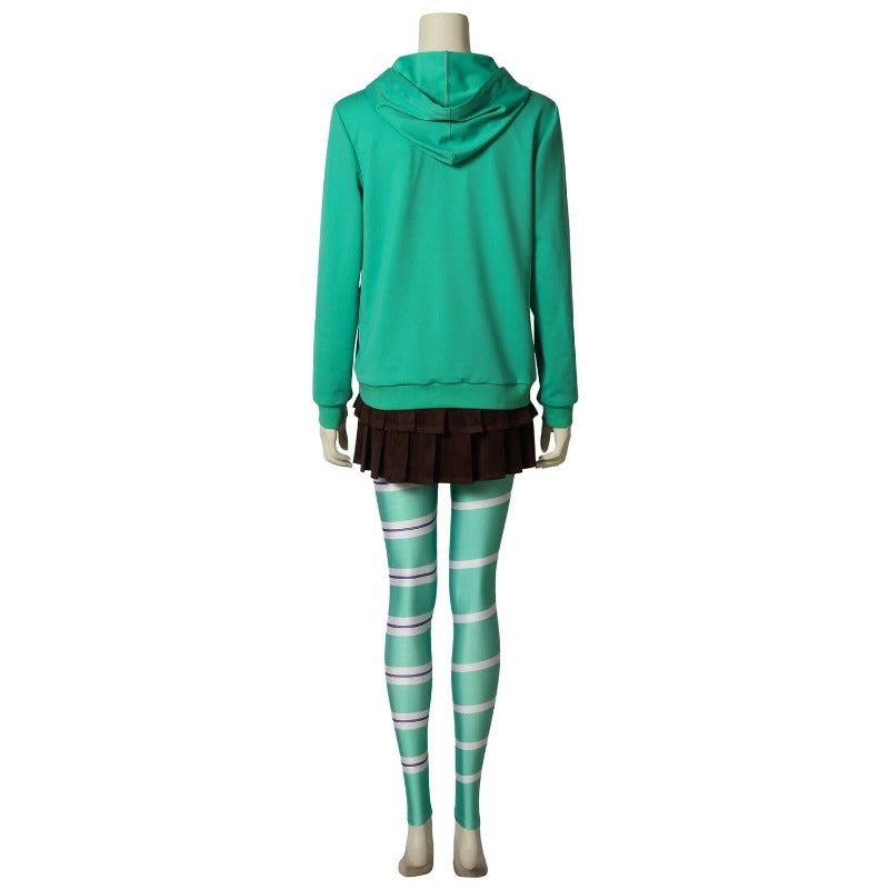 Disfraz de Cosplay de Vanellope Von Schweetz de Ralph el Demoledor para Halloween para niños y adultos