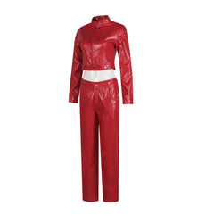 Seven Deadly Sins Ban Cosplay Costume Greed Sin Red Leather Outfit Anime Role Play