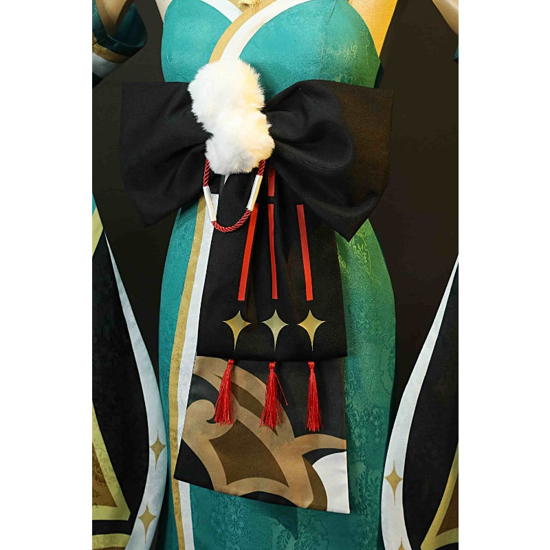 Halloweez Genshin Impact Ms Hina/Gorou Cosplay Costume for Halloween Carnival