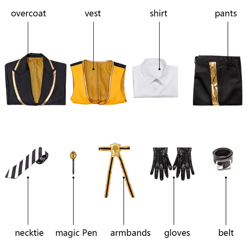 Halloweez Heartslabyul School Uniform - Yellow Edition Cosplay Outfit