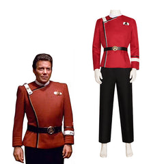 Star Trek Captain Kirk Cosplay Costume - Official TV Series Uniform for Interstellar Travel Enthusiasts - Halloweez