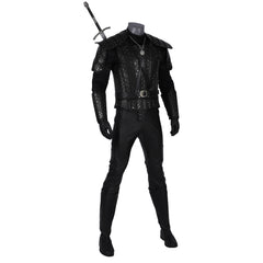 The Witcher 3: Wild Hunt Geralt of Rivia Cosplay Full Set, White Wolf Witcher Hunter Complete Costume for Game Cosplay - Halloweez