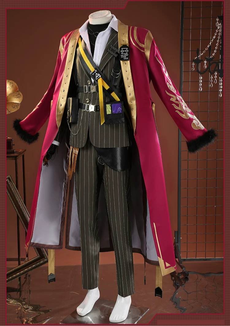 Arknights Belone Cosplay Costume, Male Full Set Game Uniform, Authentic Arknights Character Cos Outfit for Men - Halloweez
