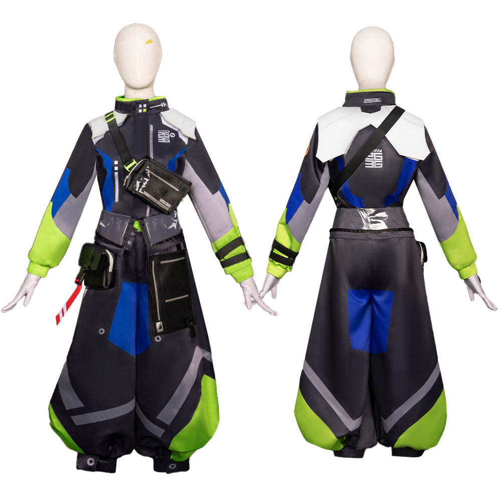 Vtuber Nijisanji Hero Ibrahim Cosplay Costume Set for Anime Game Fans - Halloweez