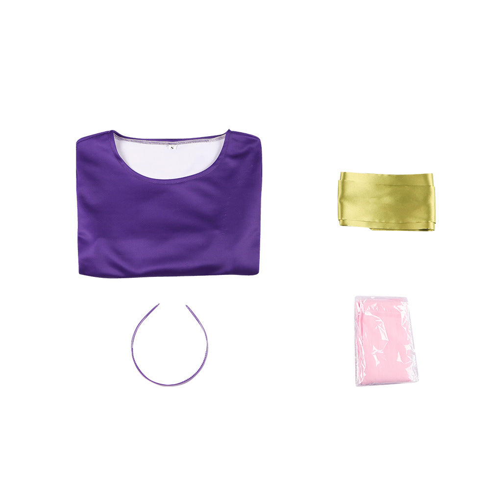 Scooby-Doo Velma Dinkley Cosplay Costume Daphne Halloween Role Play Dress - Halloweez