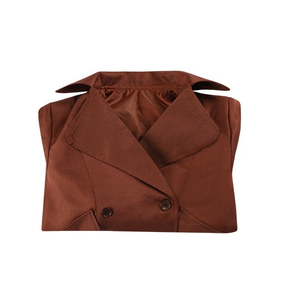 M3GAN/Meghan Cosplay Costume Adult & Kids Dress Coat Trench Same as American Movie - Halloweez