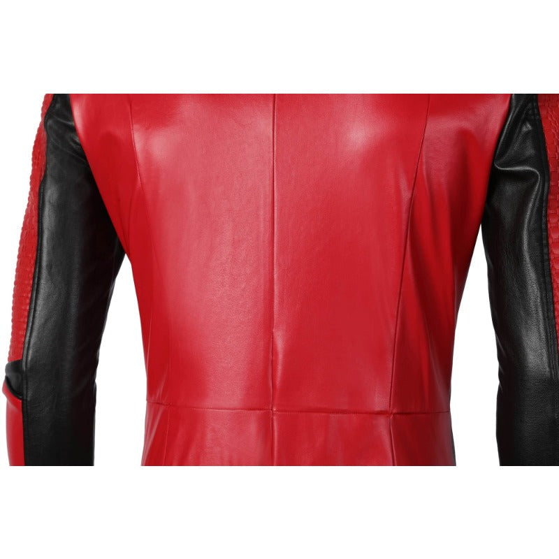 Embrace Your Inner Hero with The Umbrella Academy Ben Cosplay Costume - Red Leather Suit for Halloween