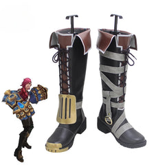 Halloweez Vi Cosplay High Boots - Stylish Black Shoes for Men and Women