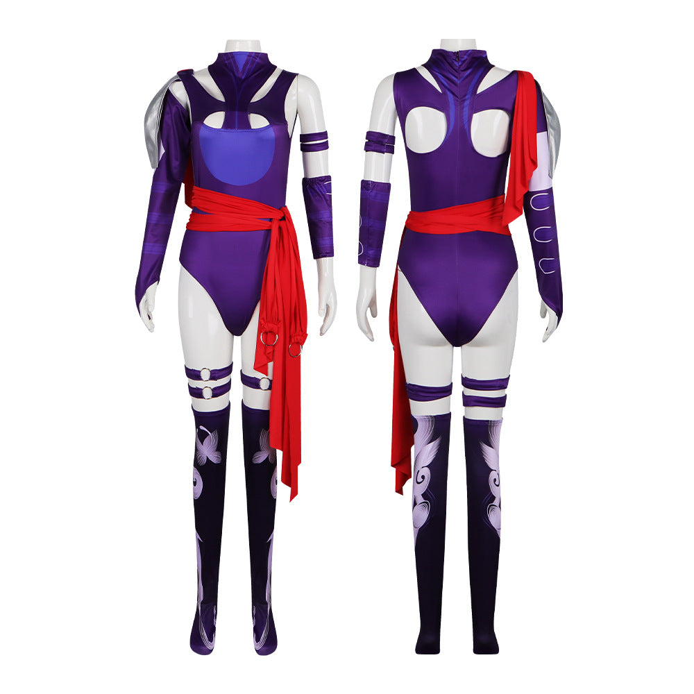 Marvel Rivals Psylocke Avenger Bodysuit Cosplay Costume for Halloween Stage Performance - Official Marvel Comics Character Outfit