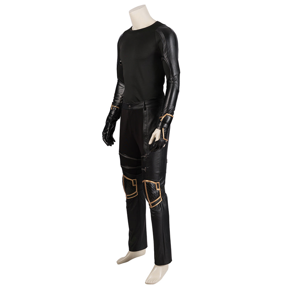 Avengers 4 Hawkeye Ronin Cosplay Costume, Samurai Style Warrior Outfit Full Set for Men - Halloweez