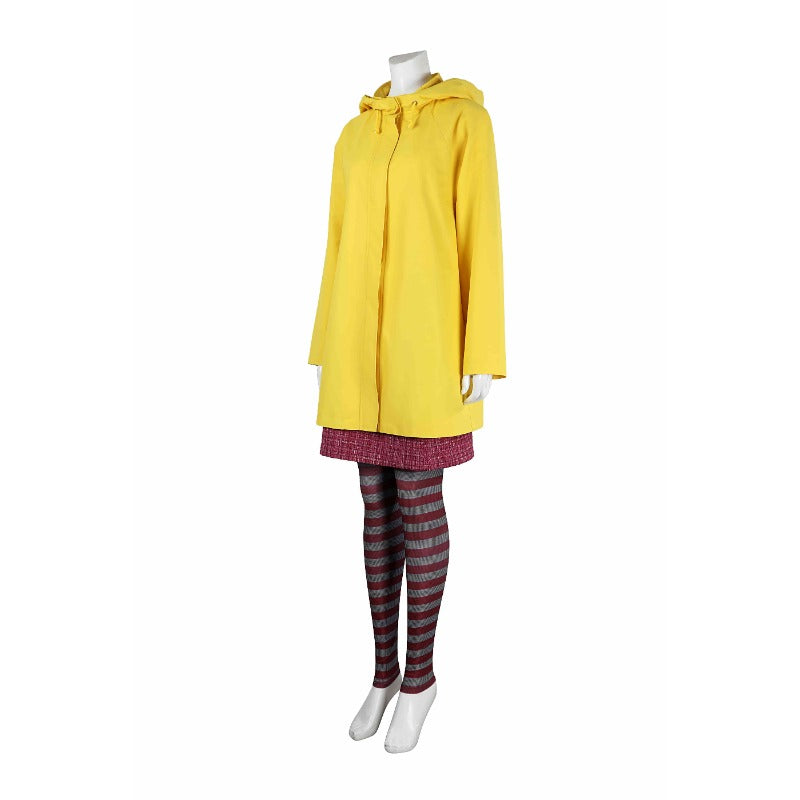 Halloweez Little Nightmares 2 Mono Six Cosplay Costume - Yellow Jacket for Halloween Party