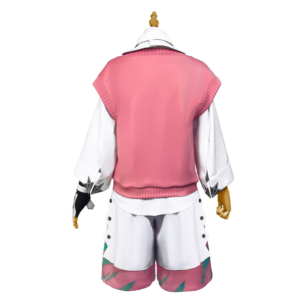 Vtuber Nijisanji Hero Group Akagi Fumi Pre-transformation Cosplay Costume - Halloweez