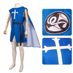 Medieval Crusader Templar Knight Costume Cloak for Cosplay and Halloween - Halloweez