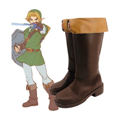 656 The Legend of Zelda: Ocarina of Time Link Cosplay Shoes for Anime Expo Performance - Halloweez